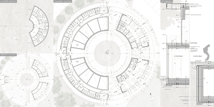 Floor Plans and Detailed Section